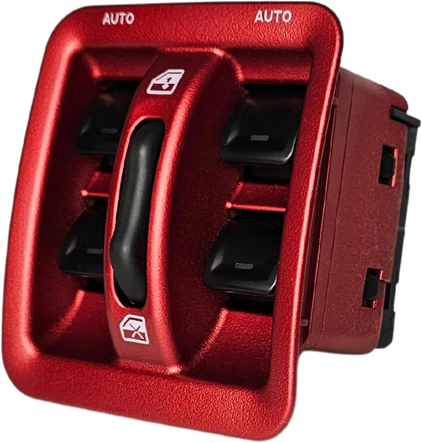 SWITCHDOCTOR Window Master Switch  & Red Bezel Set for 2011-2017 Jeep Wrangler