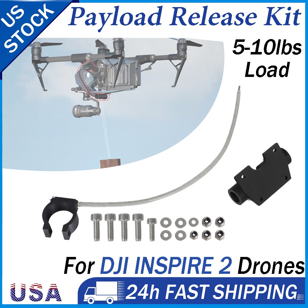 Drone Payload Drop Release System For DJI Inspire 2 Fishing Cargo Kit 5–10lbs
