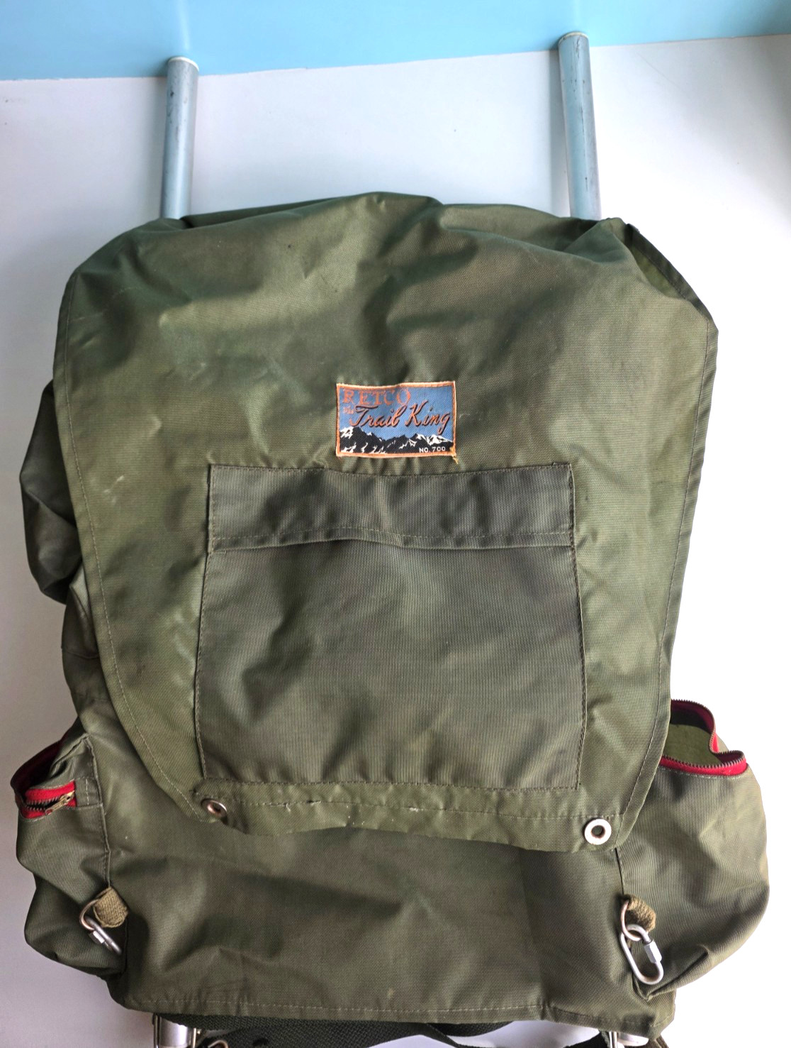 Retco the Trail King No. 700 Backpack with Aluminum Frame Army Green HTF