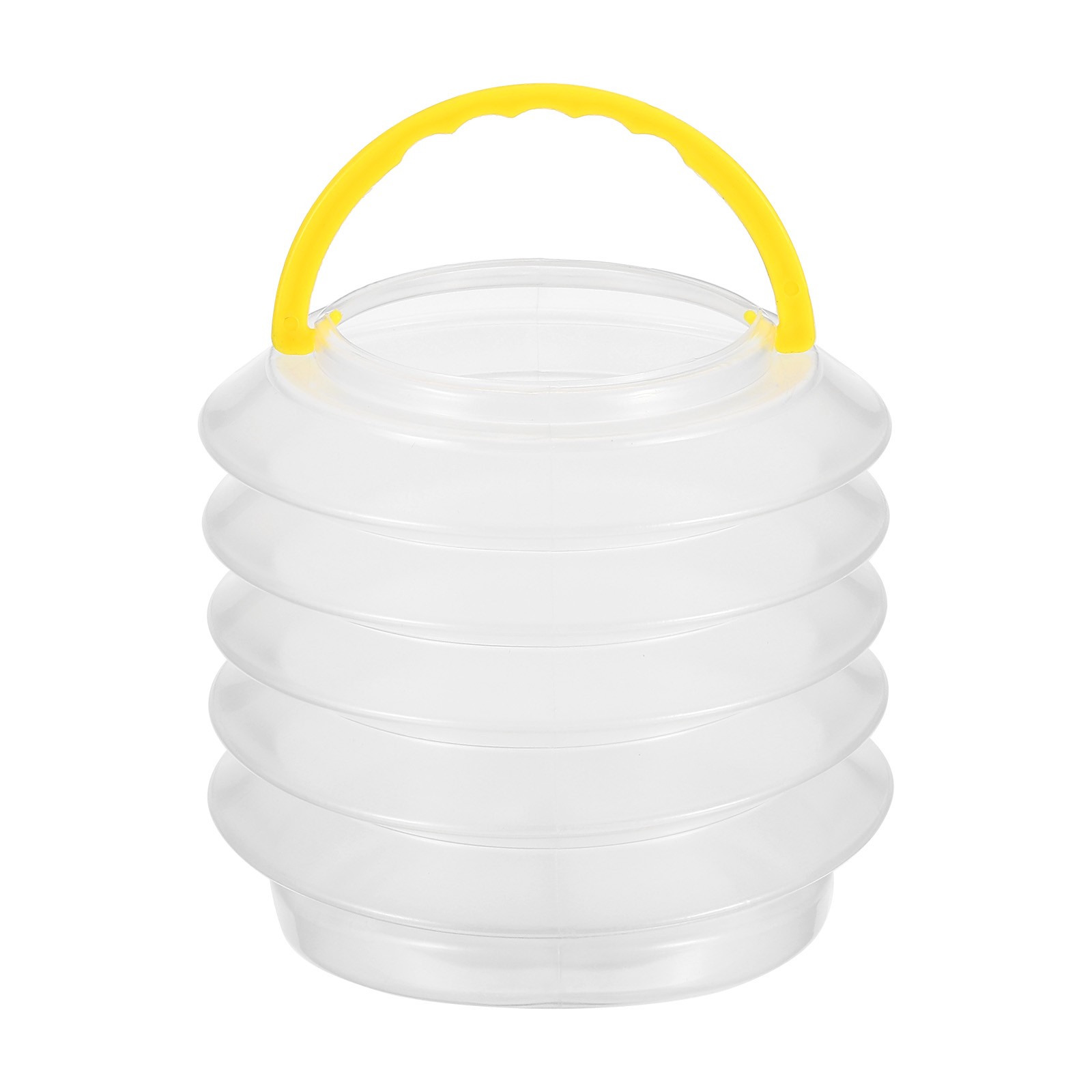 4.5" x 8.9" 3 Watercolor Water Container, Foldable Brush Cleaning Bucket, Gray