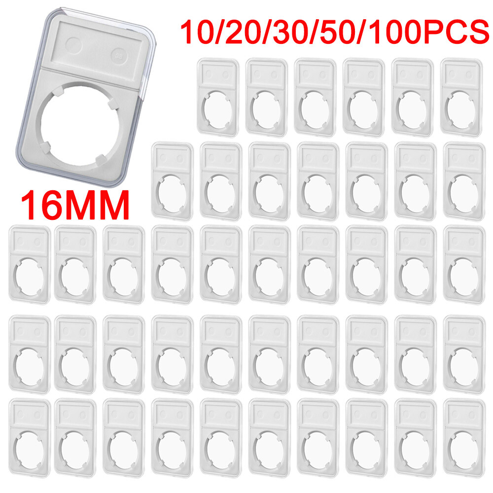 16mm For 1/10 Oz Gold Display Storage Box Collection Coin Slab Holder 10-100Pcs
