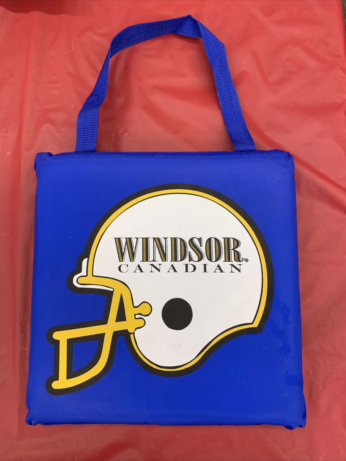 NOS New Vintage Windsor Canadian Football Stadium Seat Cushion Pad Whiskey