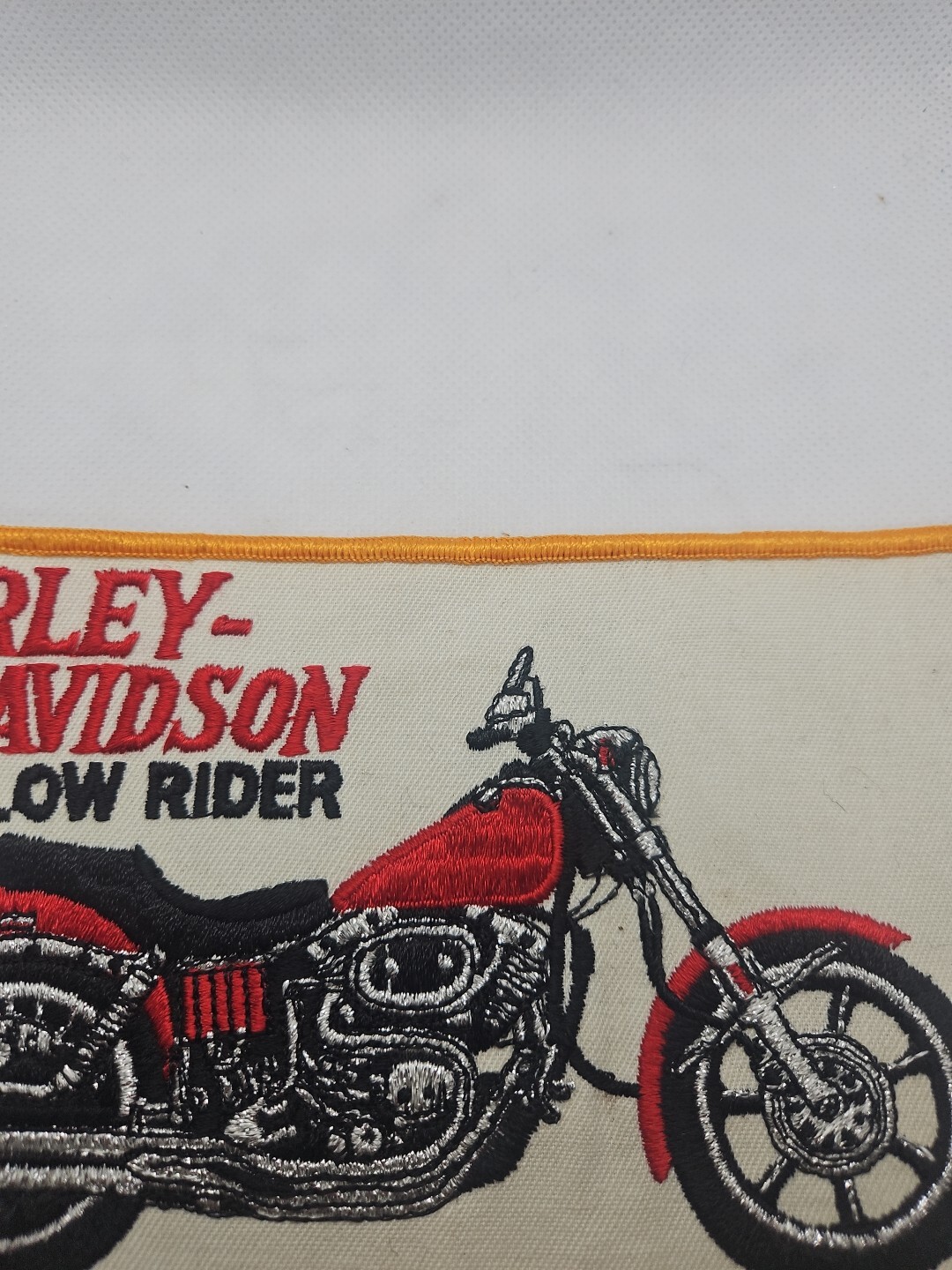 8-1/4 x 4 inch Harley Davidson Low Rider Patch