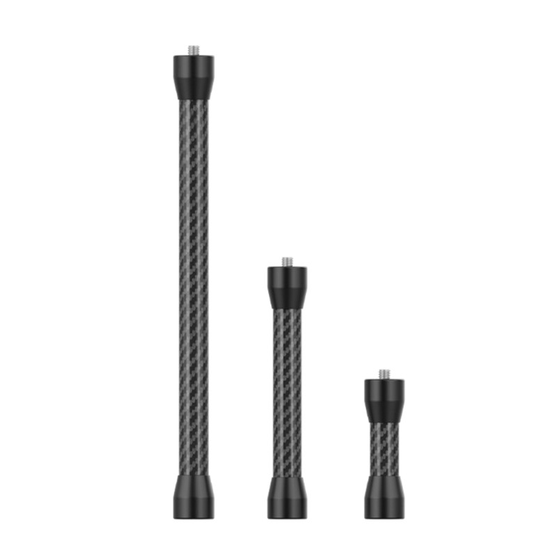 Carbon Fiber Threaded Extension Rod For Camera Tripod Car Mount Photography Tool