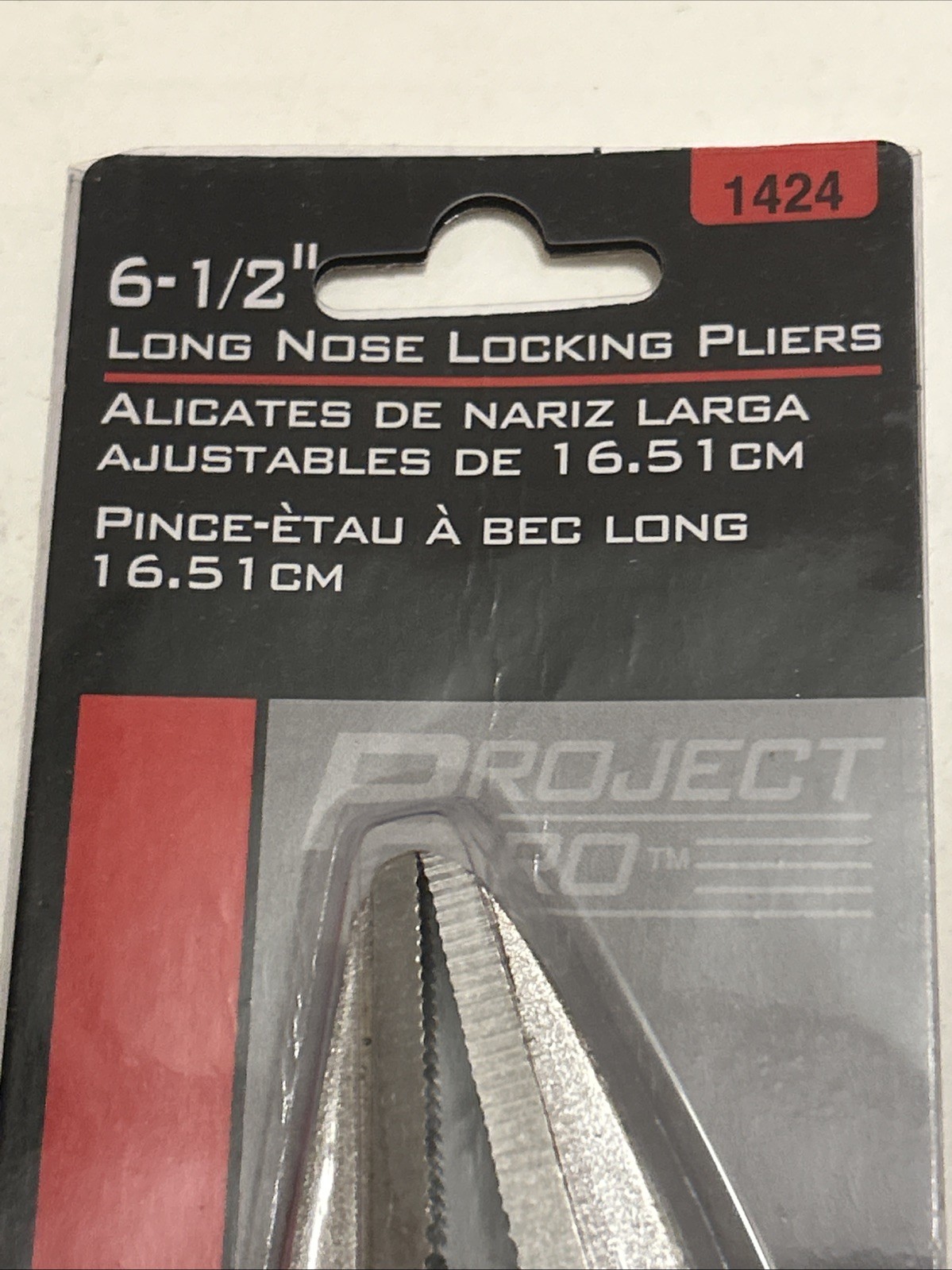 Project Pro 1424 6-1/2 Inch Long Nose Locking Pliers