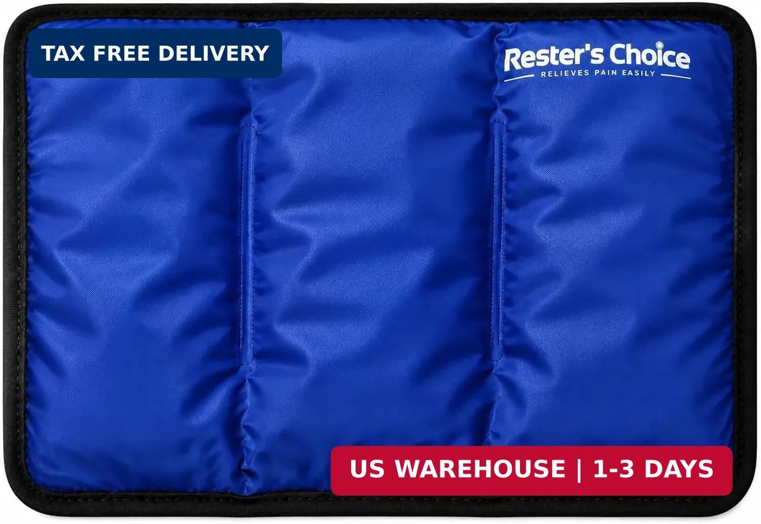 Rester's Choice Reusable Gel Ice Pack for Injuries - Flexible Cold Pack for Pain