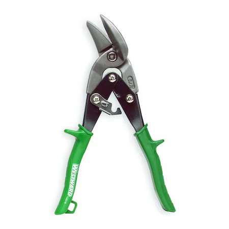 Westward 1Ug16 Offset Aviation Snip, Right, 9 3/4 In, Steel