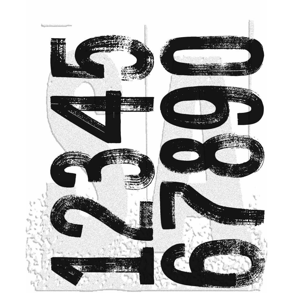 Tim Holtz Stampers Anonymous "PAINT BY NUMBER" Stamp Set- CMS483- Everyday 2024