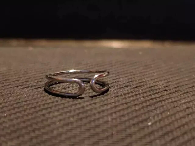 Women's Adjustable Without Stone Wonderful Toe Ring 14K White Gold Plated Silver