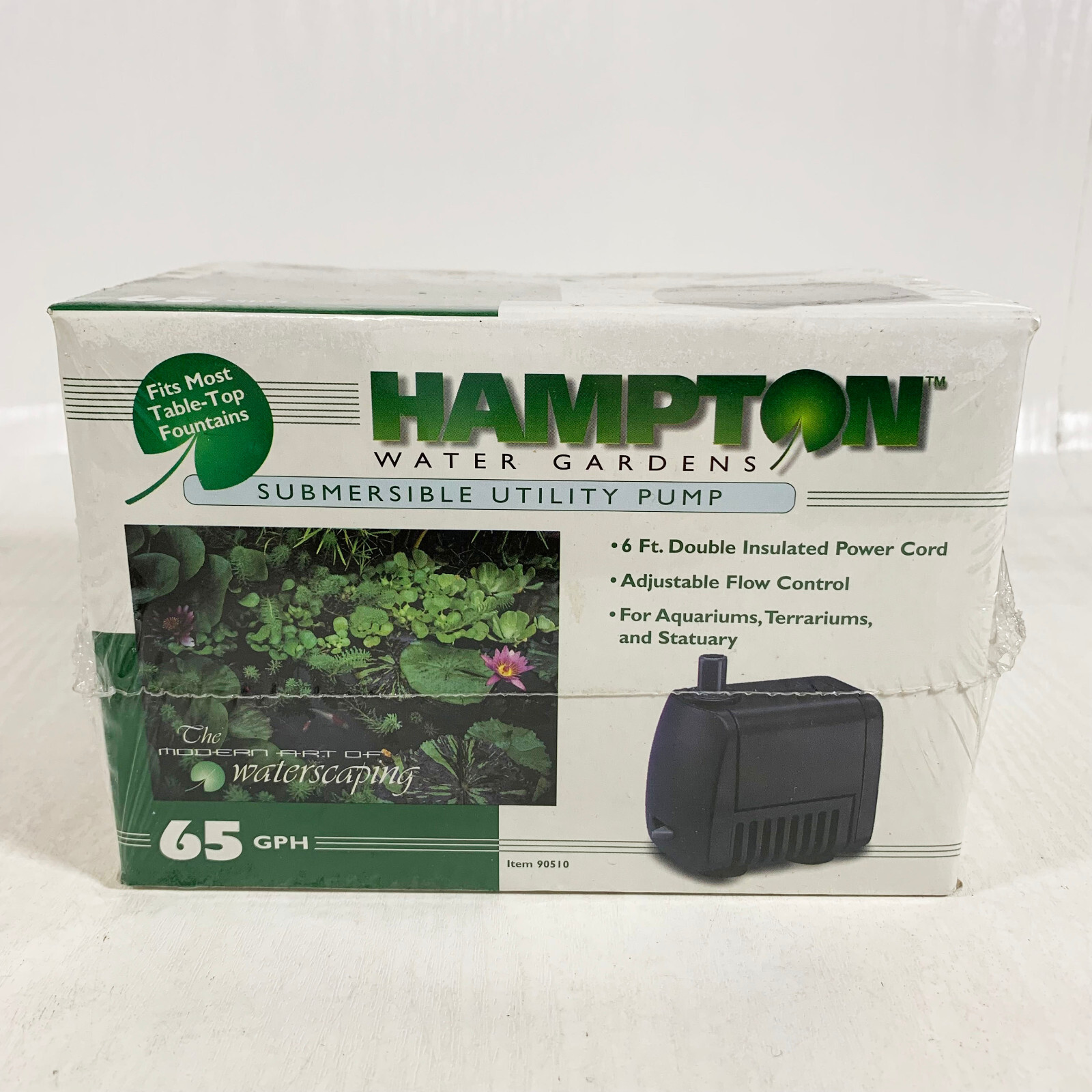 [NEW SEALED] Hampton Water Gardens Submersible Water Utility Pump - 65 GPH