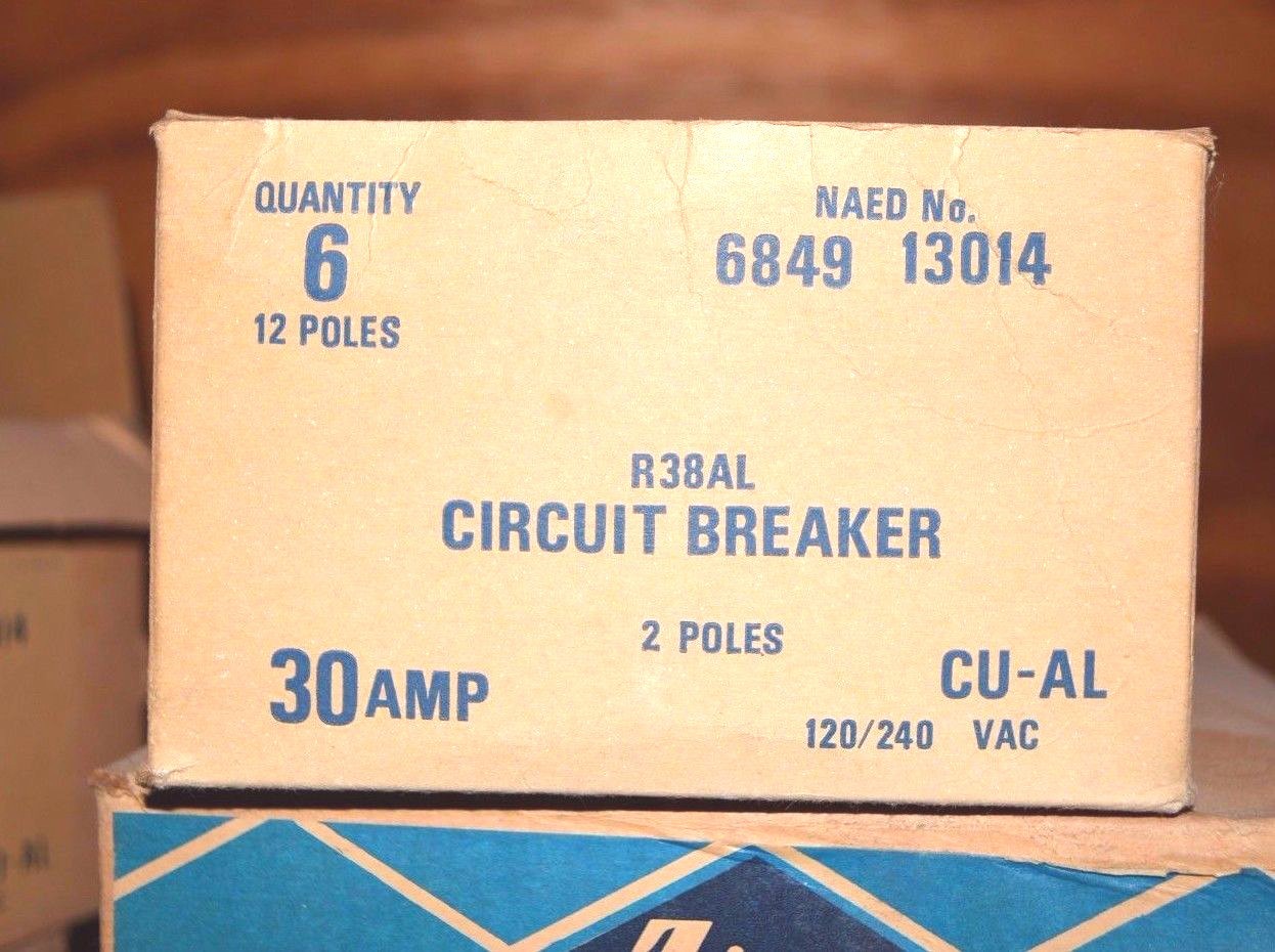 30A ZINSCO 30 Amp 2-Pole CU-AL Circuit Breaker 120/240VAC NEW 6849-13014
