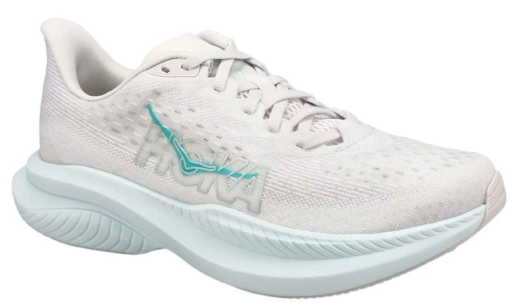 HOKA 💅 Mach 6 1147810 WHTD White Droplet Running Shoes Sneakers Size 8.5