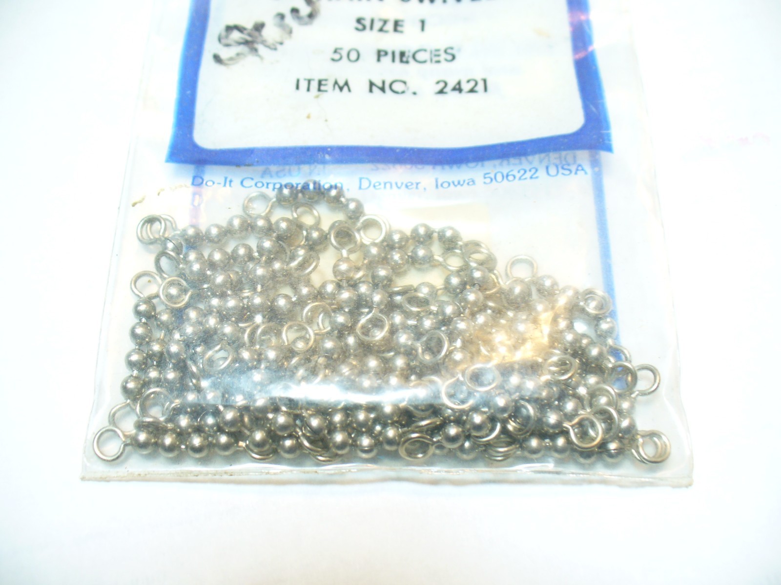 DO-IT Bead Chain Swivels 50 ct SIZE 1 #2421