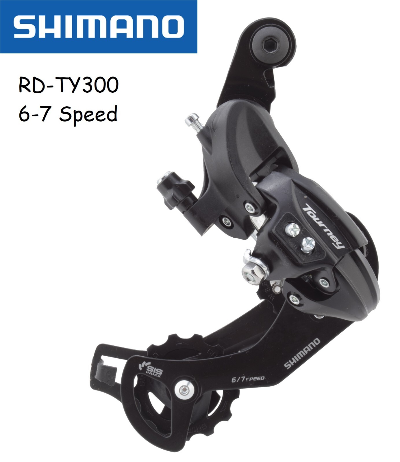 Shimano TOURNEY RD-TY300 6/7 SPEED REAR DERAILLEUR Long Cage 34TMax Direct Mount