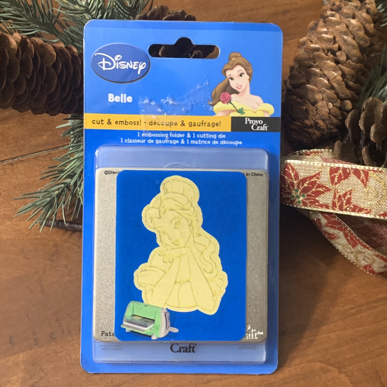 Provo Craft Belle Cuttlebug Disney Cutting Die Embossing Folder Beauty & Beast