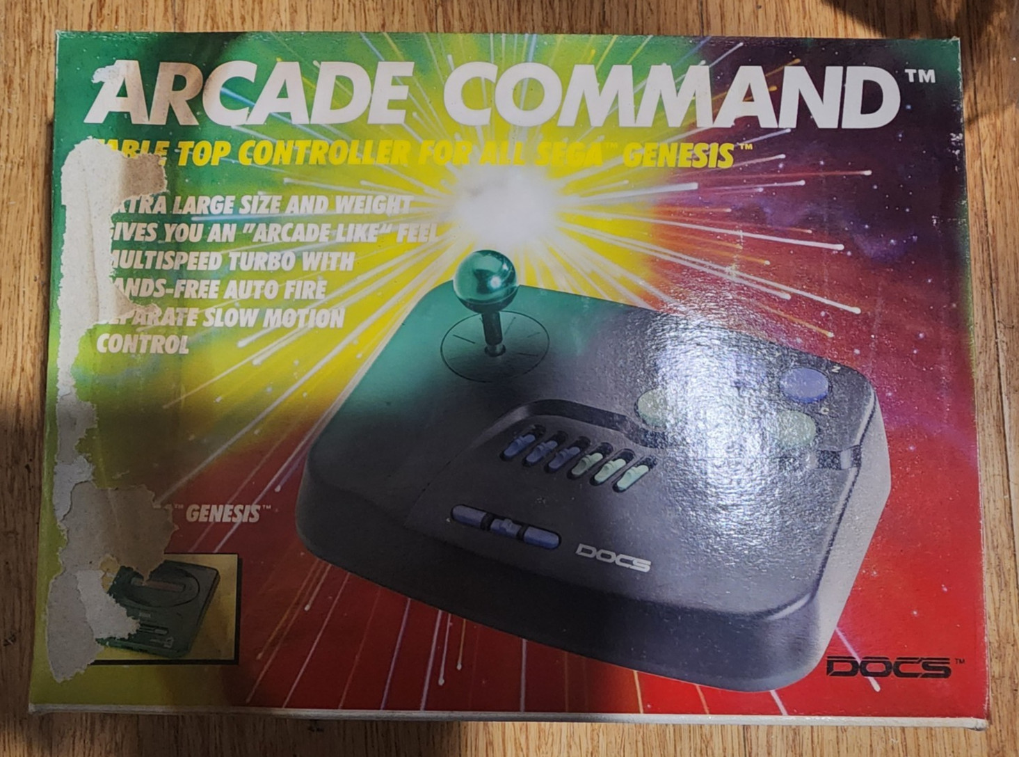 Doc's 6 Buttons Gamepad Arcade Stick Command For Sega Genesis Please Read!
