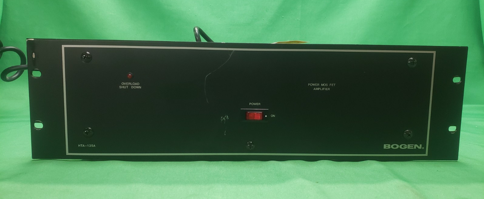 Bogen HTA-125A 125W Commercial PA Power Amplifier 70V/25V MOSFET Black