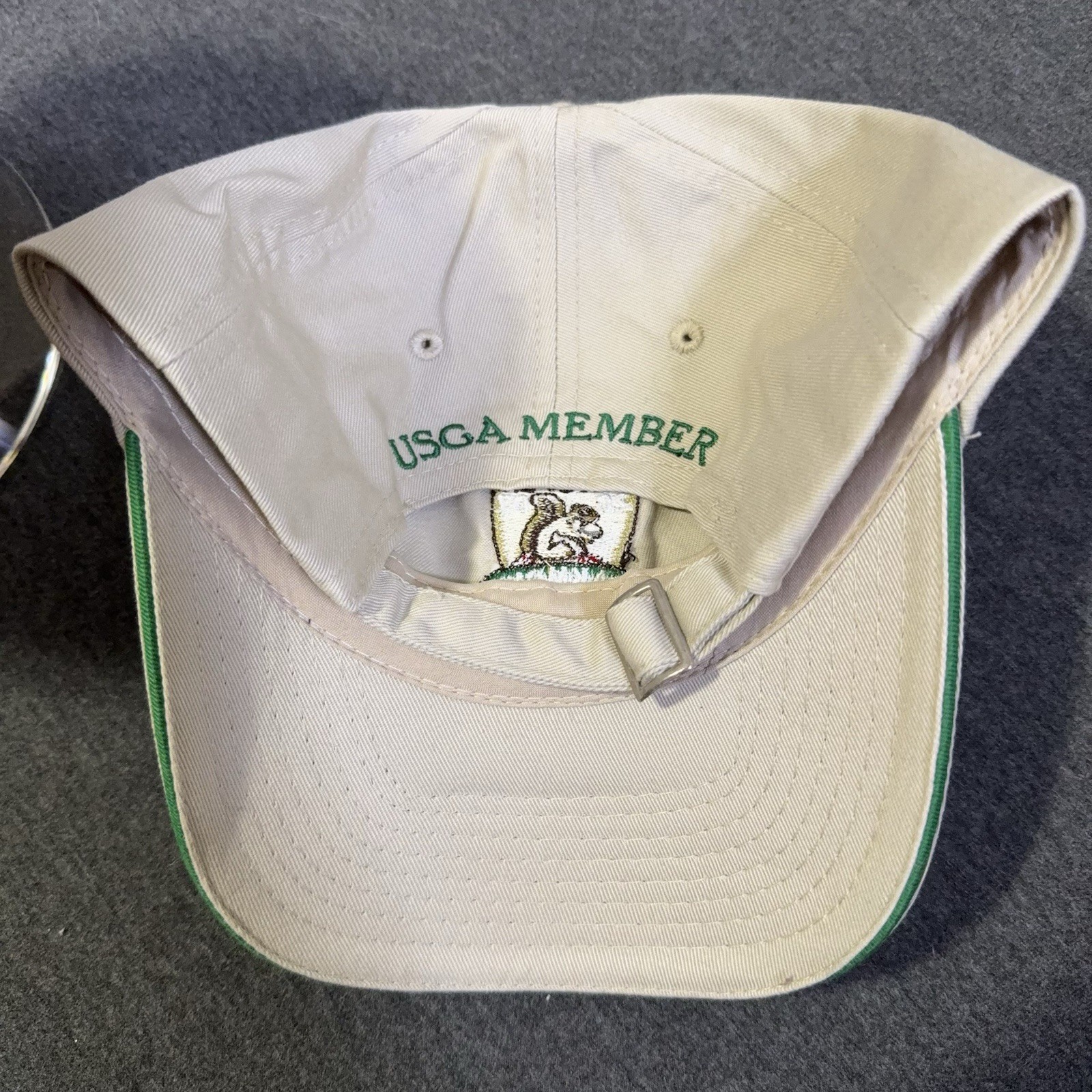 US Open Hat OSFA Beige Oakmont 2007 USGA Adjustable Ball Cap Y2K