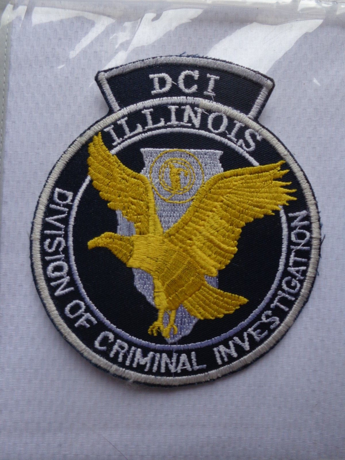 Vintage Illinois Division of Criminal  Investigations Police Shoulder Patch NEW