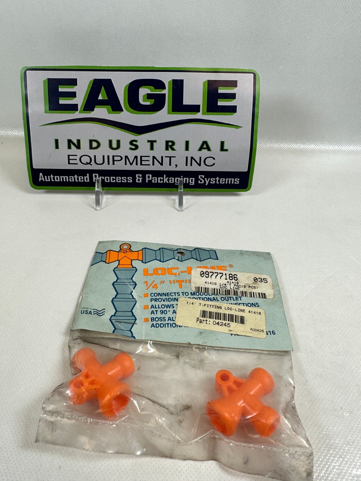 Loc-Line® USA #41416 TEE 1/4"   (Pack of 2) NEW Fast Ship