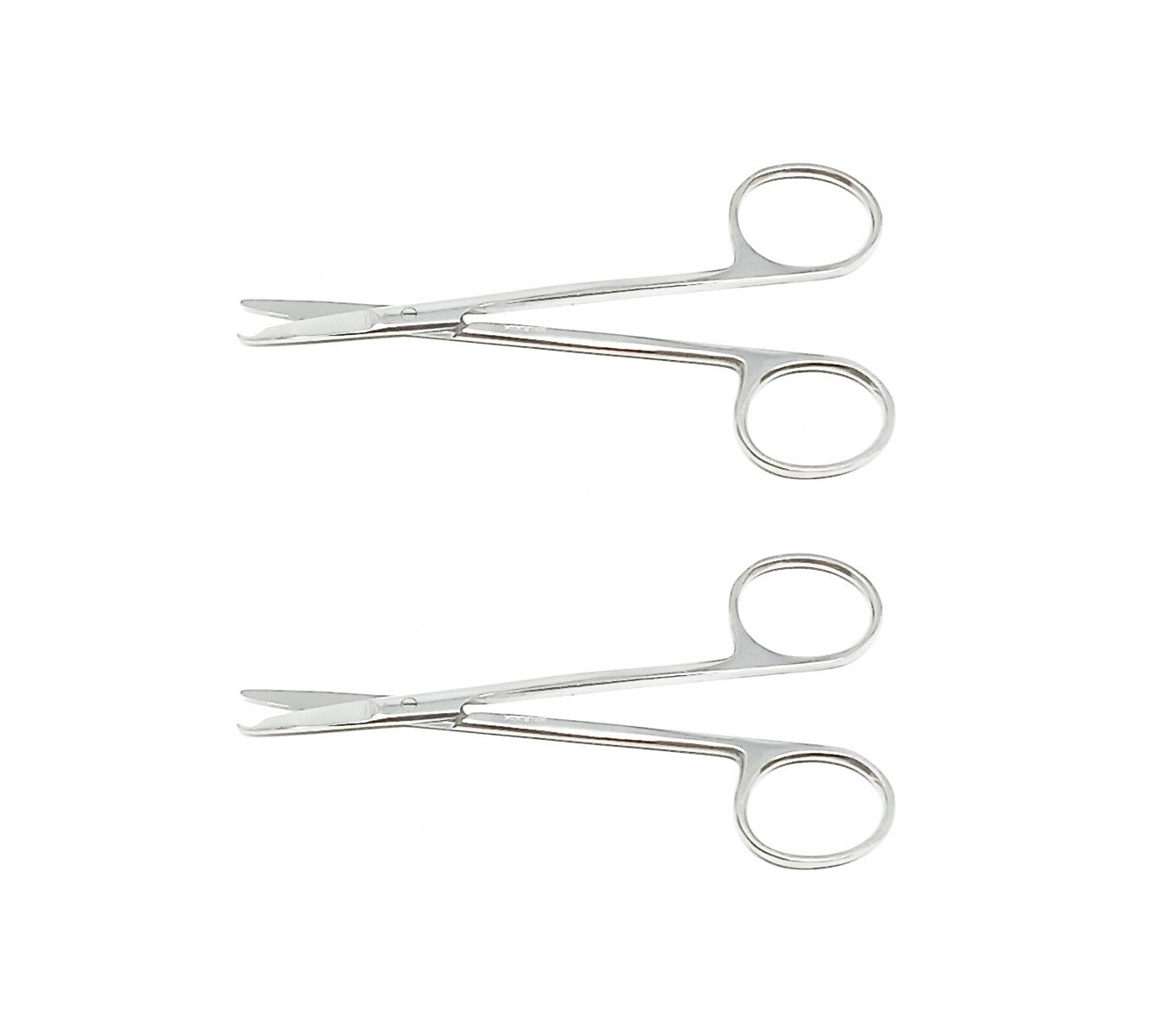 2 Pc Premium O.R Grade Stitch Scissors 4.5" Delicate with Suture removal Hook