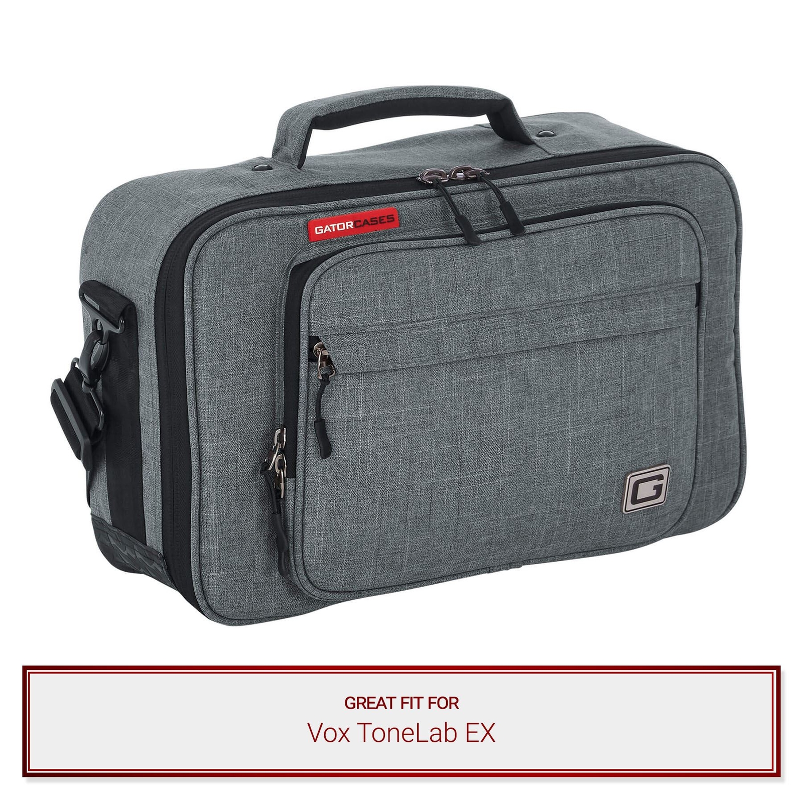 Gator Cases Grey Transit Series Bag fits Vox ToneLab EX Multi-Effects Pedals