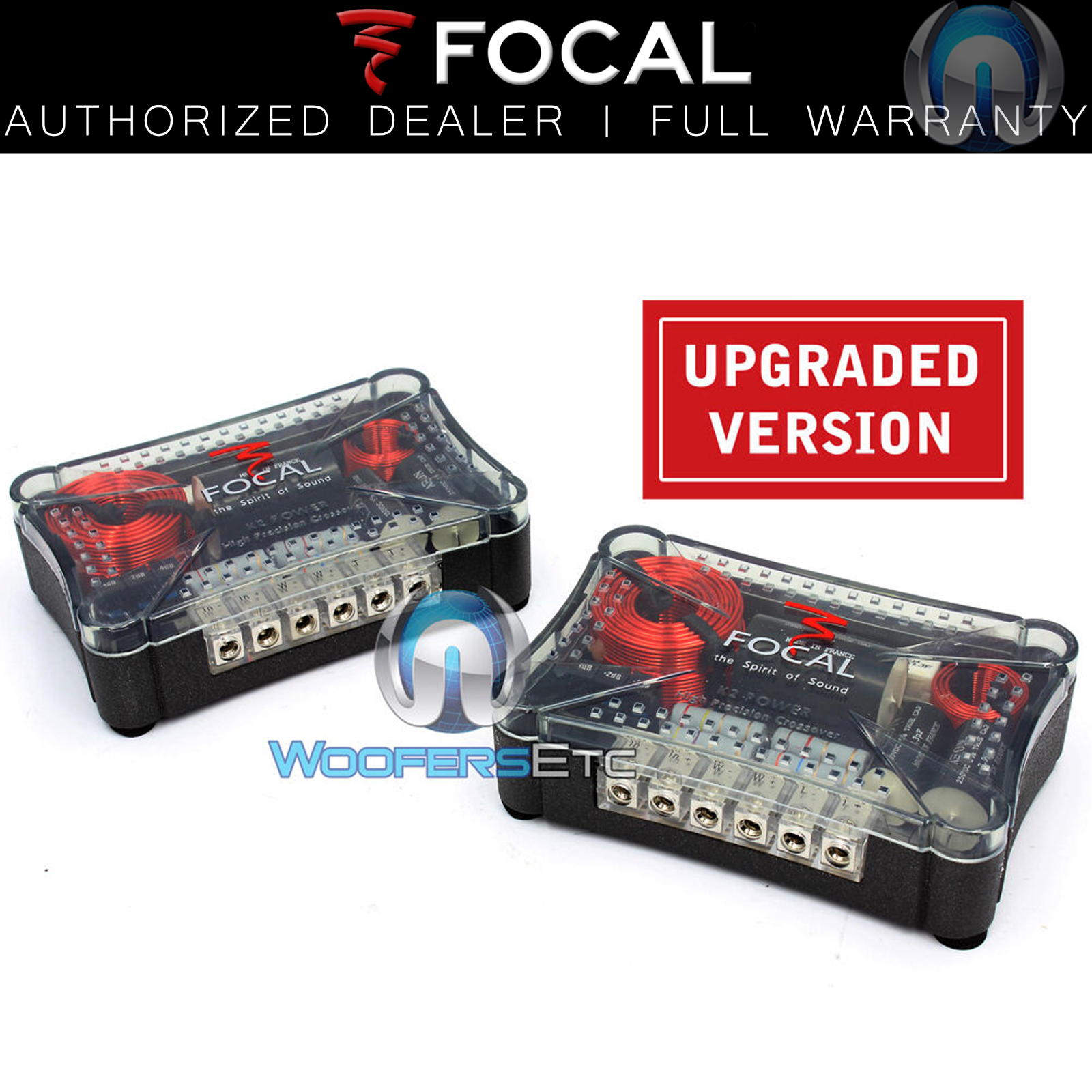 (2) FOCAL XO-6K2P K2 POWER UPGRADED VERSION 2WAY CROSSOVERS FROM "165K2P UV" SET
