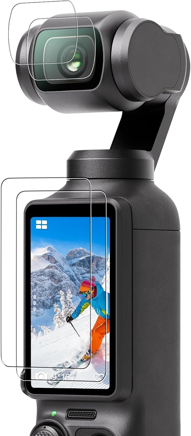 Scratch Resistant and Waterproof Protection for DJI Osmo Pocket 3/4 - 2PC Set