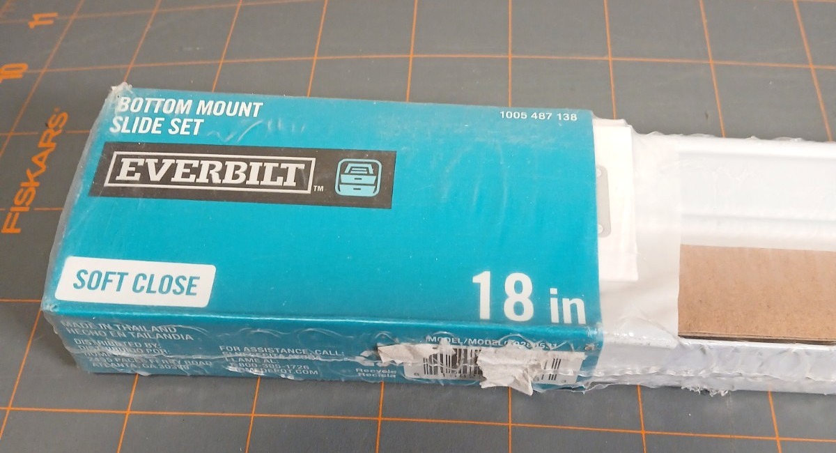 Everbilt Bottom Mount Slide Set Soft Close 18"1005 487 138 NIP Sealed