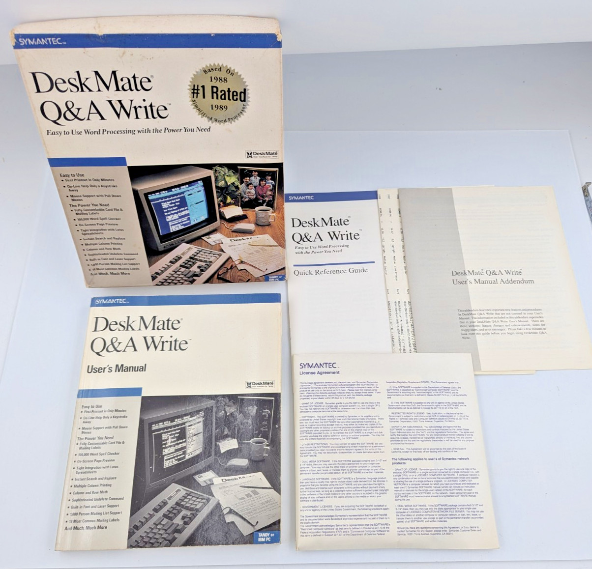 Symantec Desk Mate Q&A Write Vintage Untested