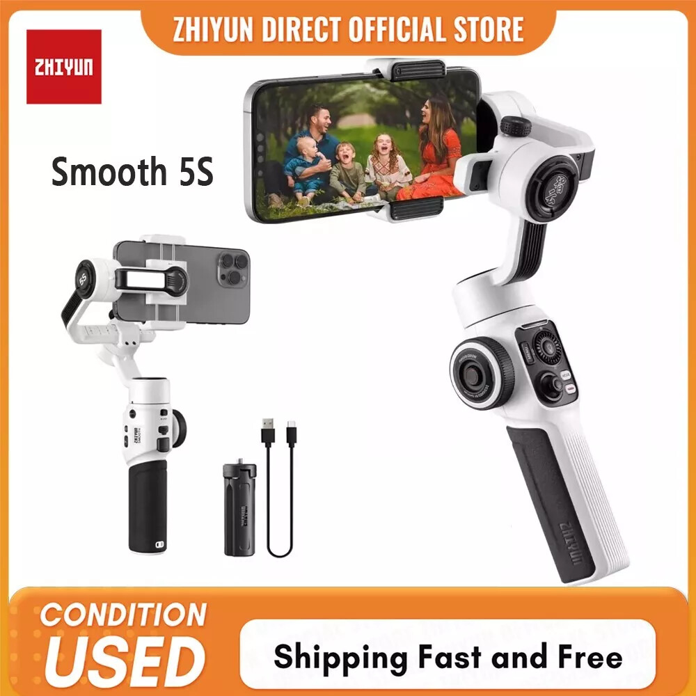 Zhiyun Smooth 5S 3-Axis Gimbal Stabilizer Built-in Fill Light Smartphone Phone