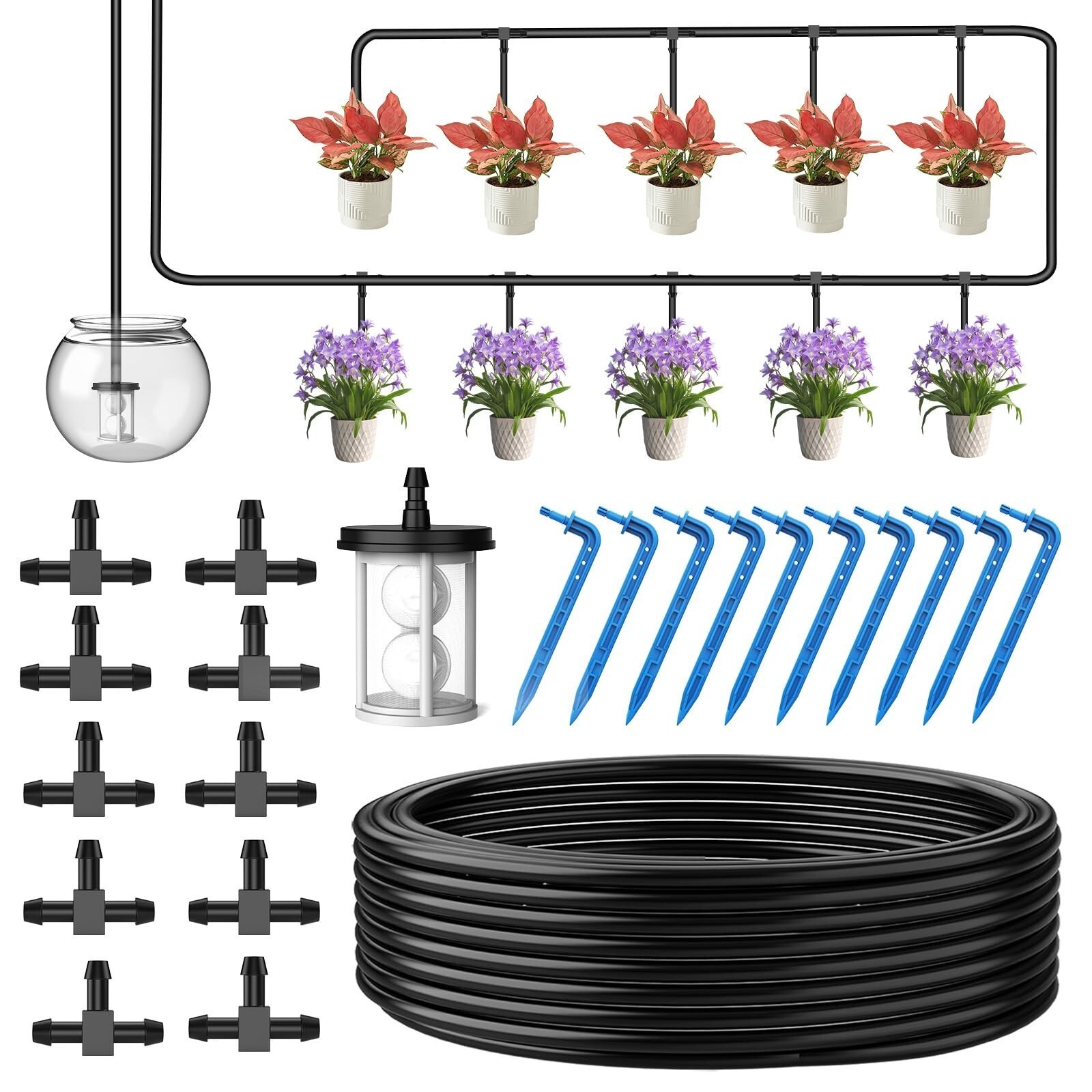 Solar Intelligent Automatic Watering Device Reusable for Indoor Outdoor Garden