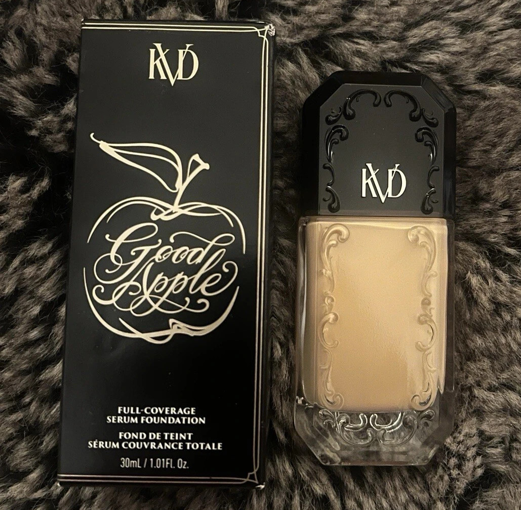 KAT VON D Beauty Good Apple Full Coverage Serum Foundation ~ MEDIUM 036 ~ NIB