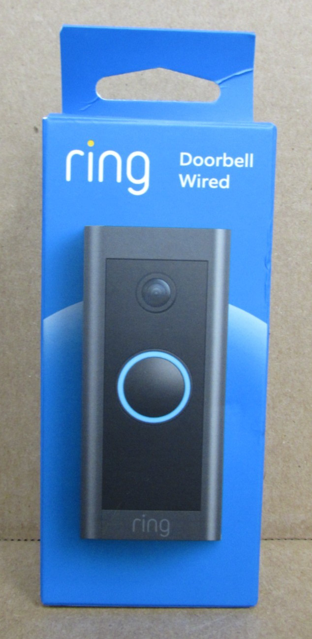 RING Video Doorbell Wired  2.4 GHz Wifi Camera  New  [31D]
