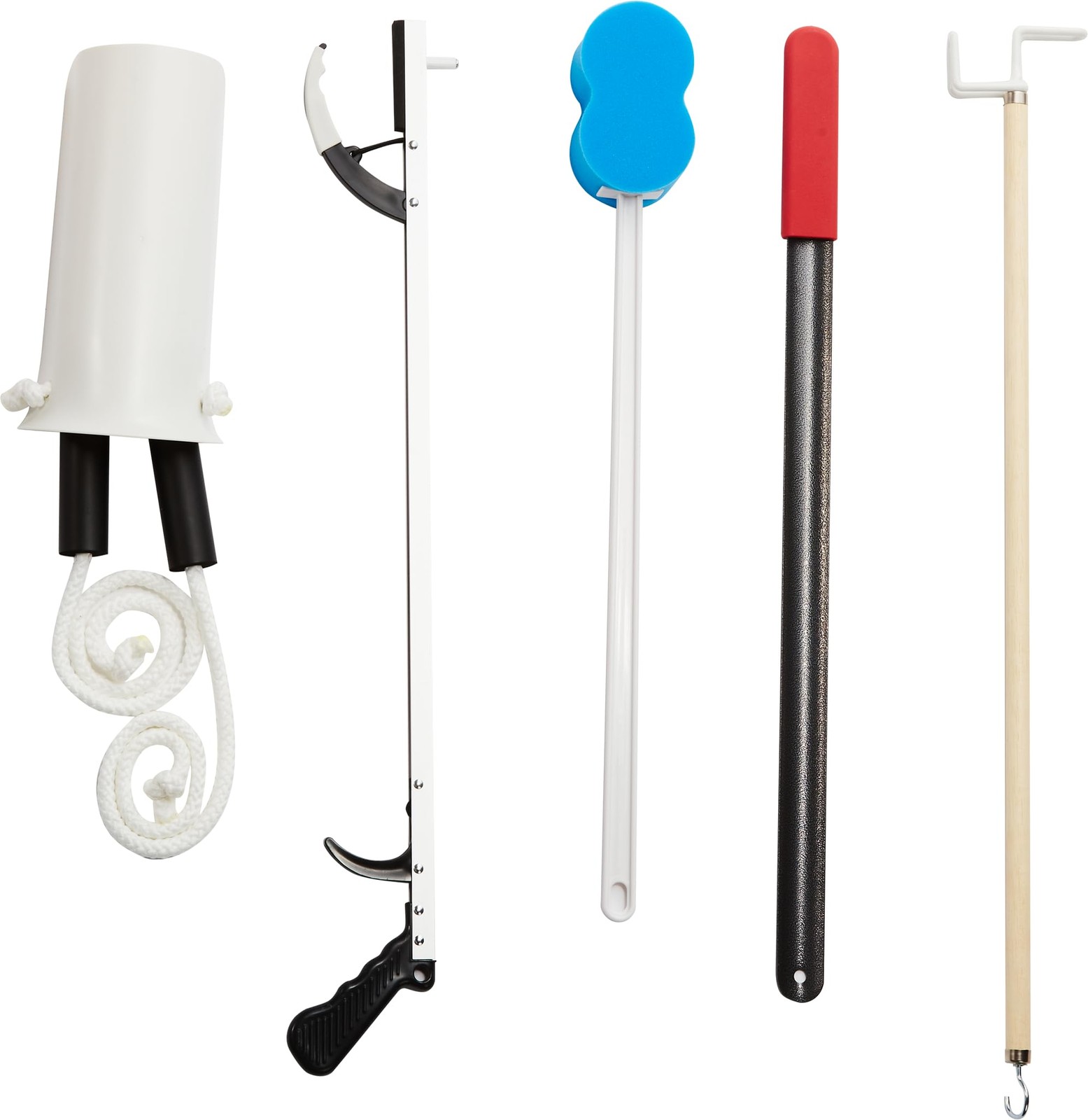 5-Piece Hip/Knee Kit [1 Each] – Surgery Assistance with Stocking Aid, Reacher...