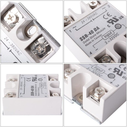 Single Phase Solid State Relay SSR-50DA-H 50A DC AC Solid State Regulator SSR