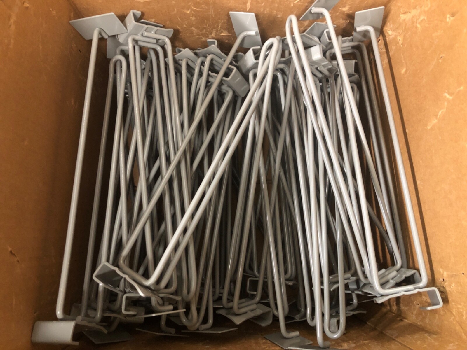 LOT OF 40 - Peg Hooks 12" Hangers Store Business Shelf Hanging Label Tag Holder