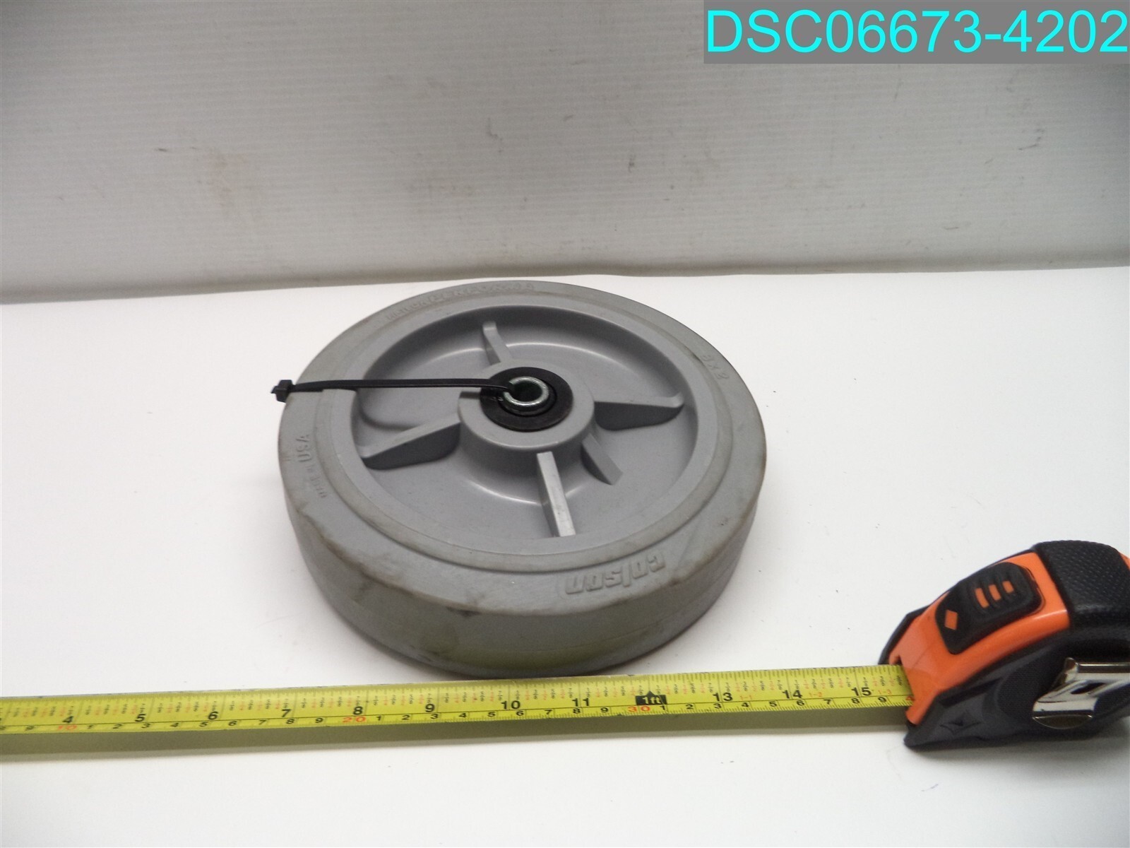 COLSON 8" x 2" Performa Rubber Wheel w/ Ball Bearing