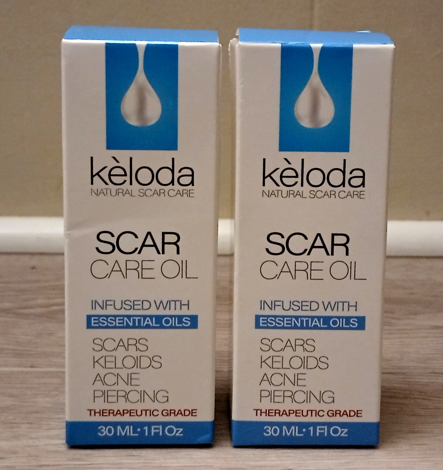 2X Keloda Natural Scar Care Oil Infused With Essential Oils 1 fl oz x 2= 2 fl oz