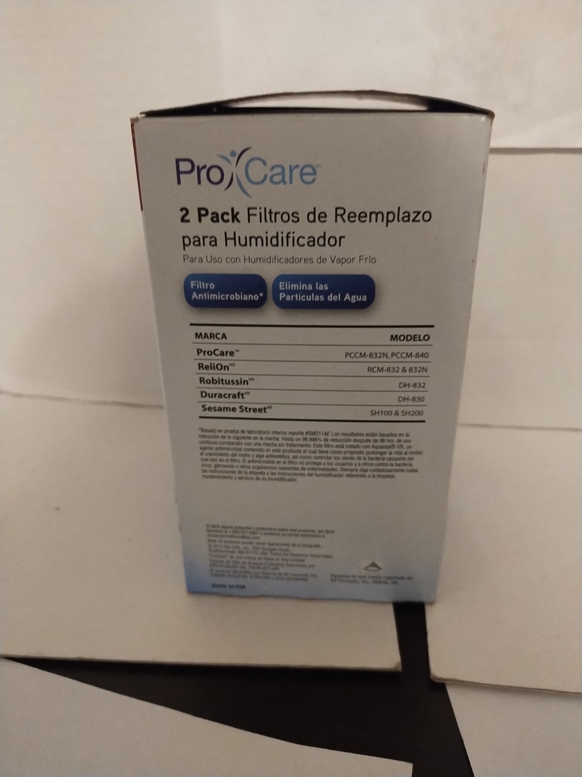 Pro Care Oft 813VP Replacement Humidifier Filters New