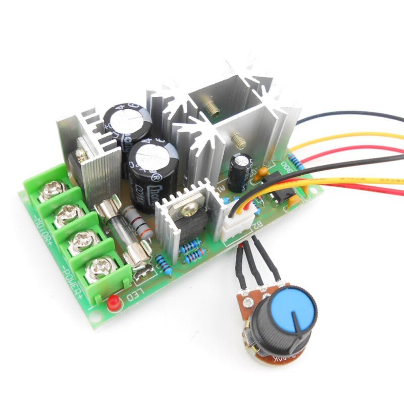 Knob Switch DC Motor Speed Controller DC10-60V Components Power Part Electrical