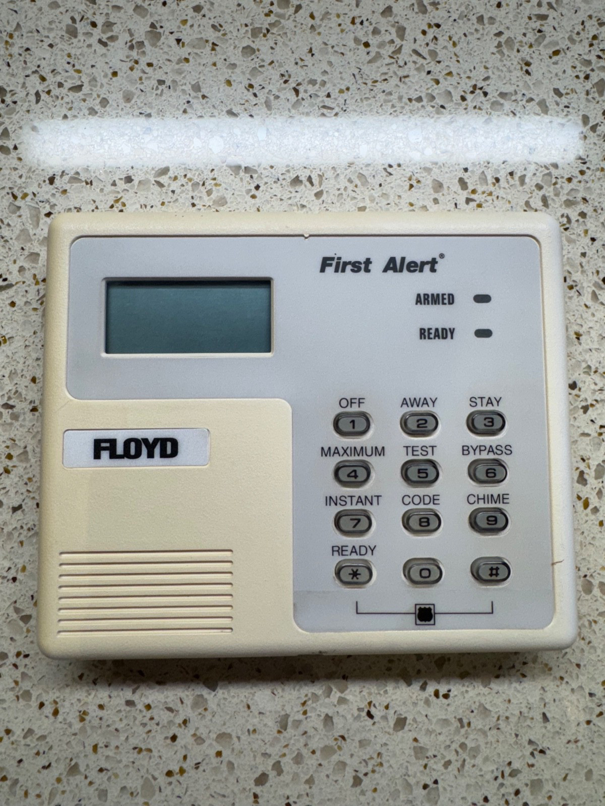 First Alert FA210KP Security System Keypad Console Digital Display