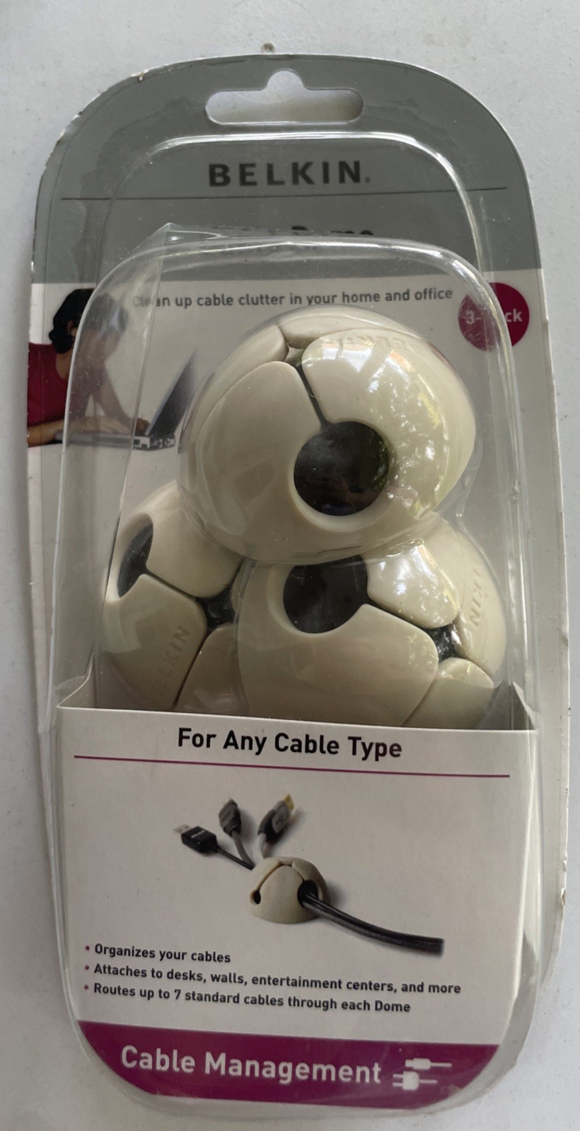 Belkin Cable Dome 3-Pack Cable Management