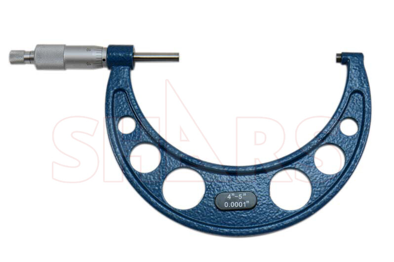 Shars 4-5" x 0.0001" Outside Micrometer Solid Metal Frame New Save $20.04 S}
