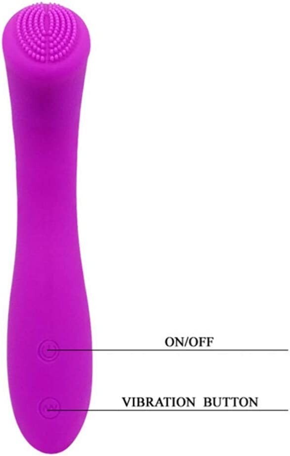 Pretty Love Len Rechargeable Mini G-Spot Stimulator Wand 30 Function - Purple