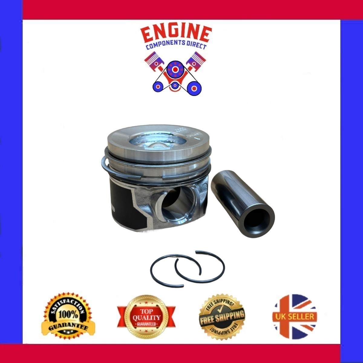 FORD TRANSIT CONNECT 1.5 HDI DV5 PISTON WITH RINGS STD SIZE BEGA, Z2GA, ZTGA