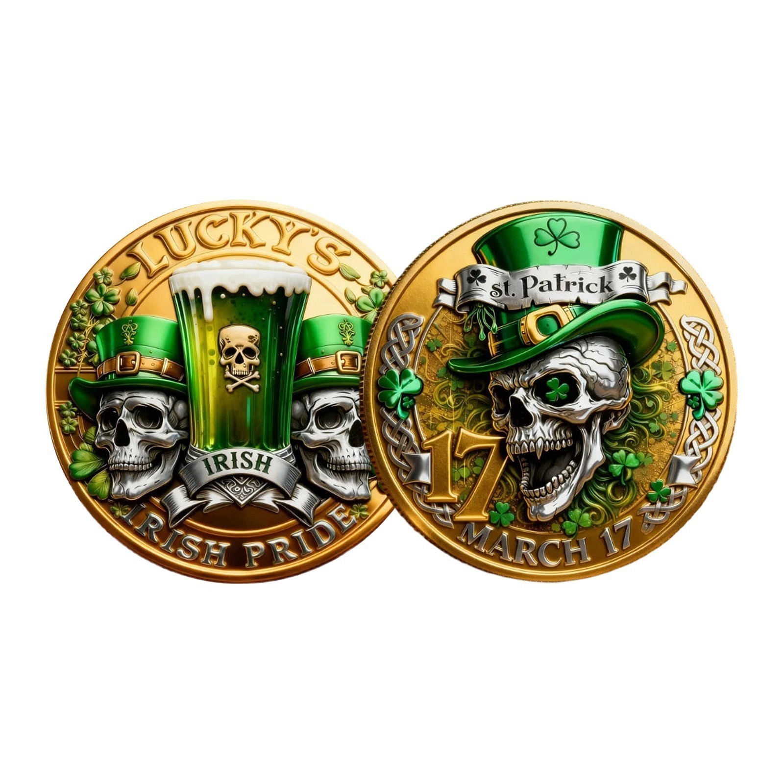 Saint Patrick's Day IRISH PRIDE MARCH 17 Commemorative Coin