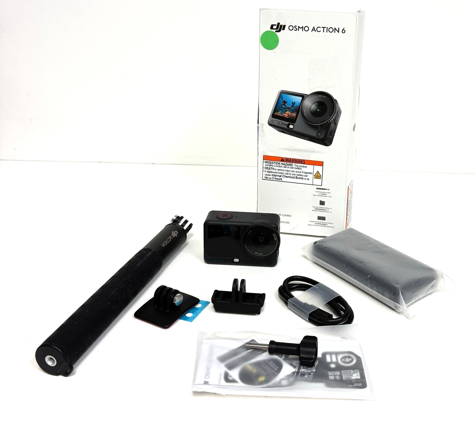 DJI Osmo Action 6 Adventure Camera Combo- Black