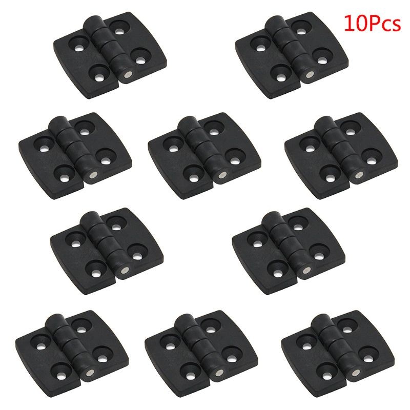 10 Pcs Plastic Folding Hinge Light Duty Furniture Door Butt Hinges Door Hardware