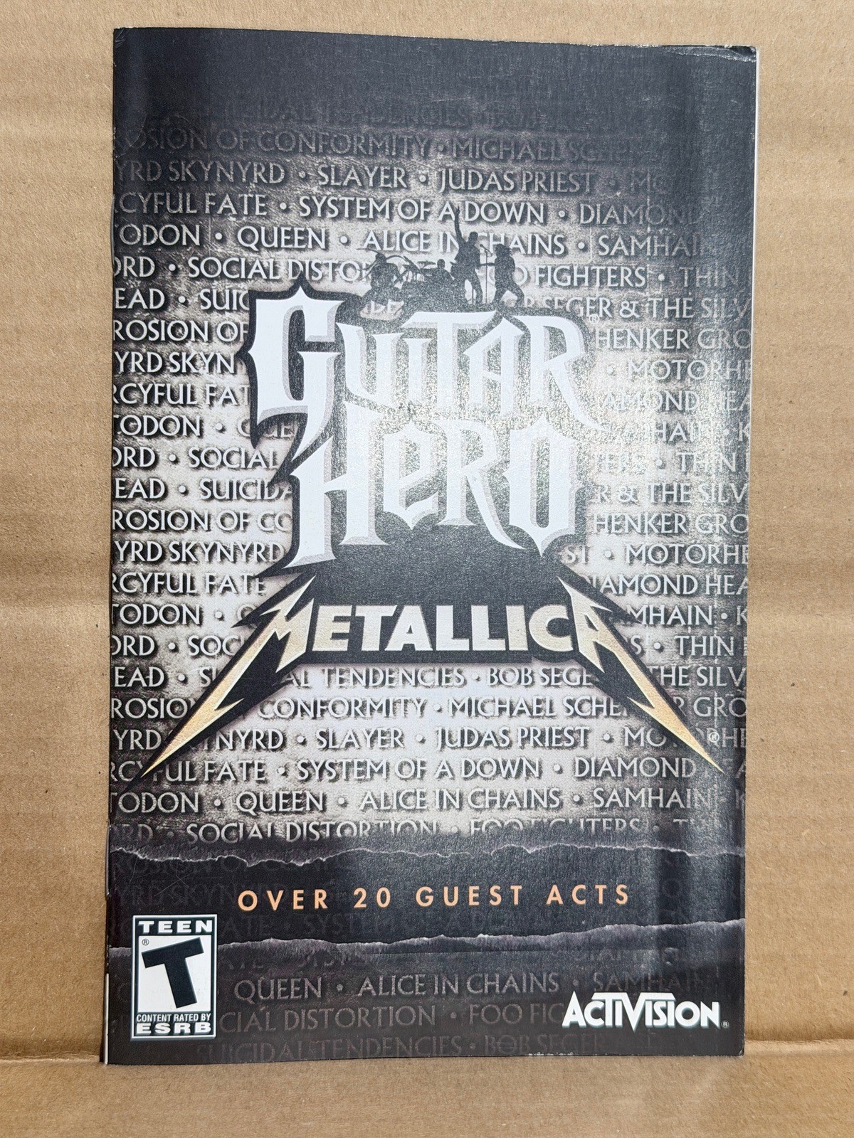 Guitar Hero Metallica Sony PlayStation 2  Game Manual Booklet Only No Game